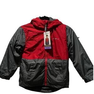 Eddie Bauer Boy’s 3-in-1 Jacket Red Chili Pepper Size XS NWT